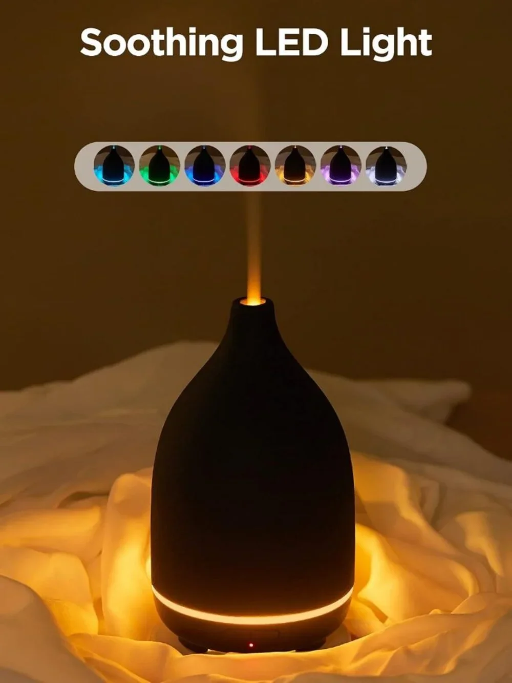 Handcrafted 150ML Ceramic Essential Oil Diffuser - Ultrasonic Aromatherapy